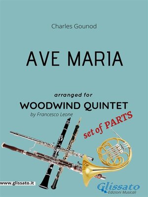 cover image of Ave Maria (Gounod) Woodwind Quintet set of PARTS